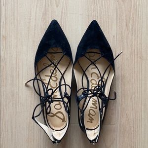Sam Edelman Rosie lace-up black flats